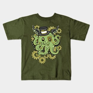 Steam-Punk Cthuhlu Kids T-Shirt